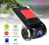 دوربین نامحسوس پشت آینه ای USB دارای ADAS(قابلیت اتصال به مانیتور خودرو)